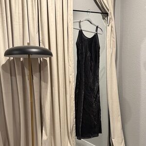 Victoria's Secret Black Satin Dress